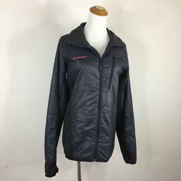 MAMMUT Swiss Design Pertex Quantum Gray Lightweight Zip Pocket Thumbholes Jacket - Picture 4 of 13